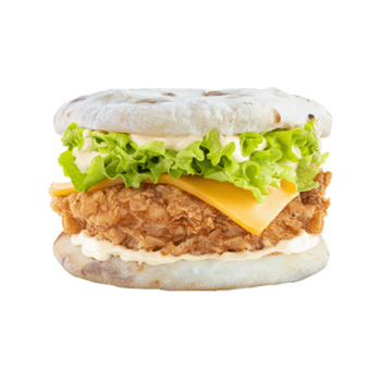 Burger naan twice