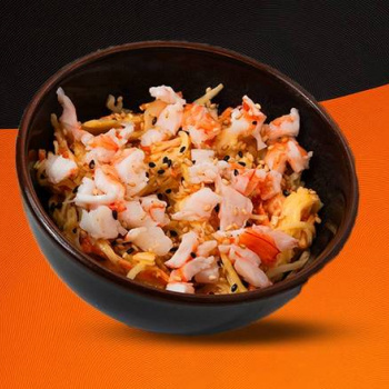 Salade de choux crevettes