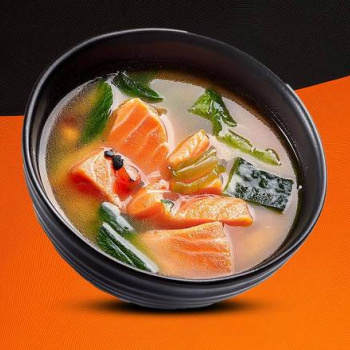 Soupe miso saumon